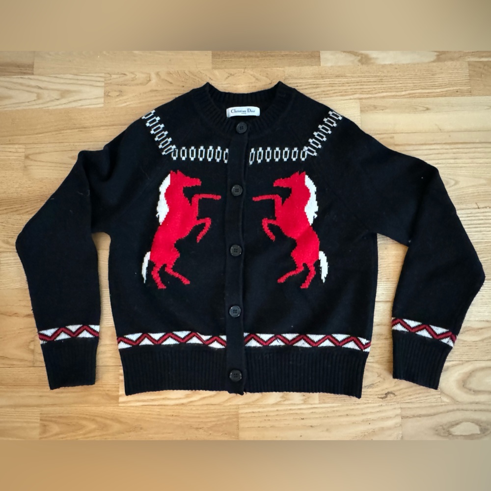 Christian Dior cardigan sweater cashmere 36 xs